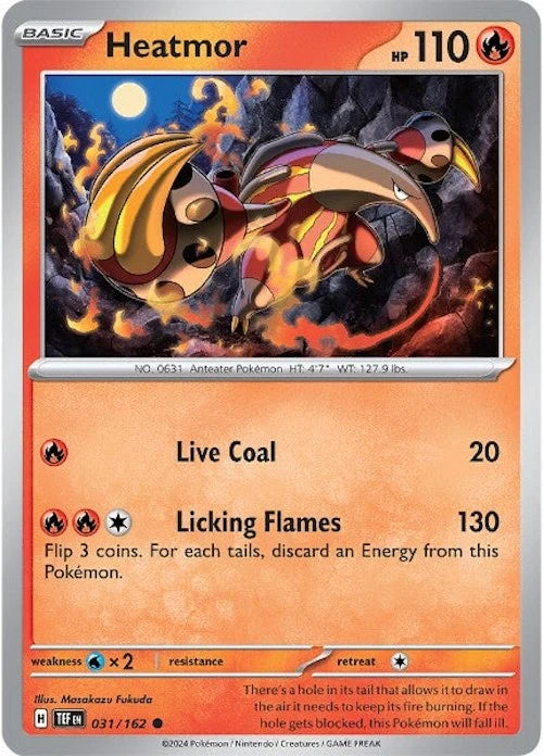 Heatmor (031/162) [Scarlet & Violet: Temporal Forces] Pokemon