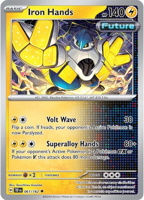 Iron Hands (061/162) [Scarlet & Violet: Temporal Forces] Pokemon