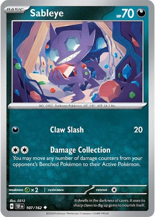 Sableye (107/162) [Scarlet & Violet: Temporal Forces] Pokemon