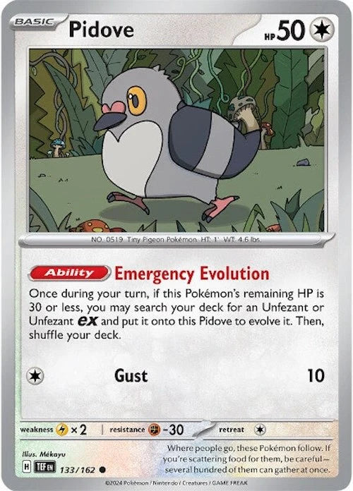 Pidove (133/162) [Scarlet & Violet: Temporal Forces] Pokemon