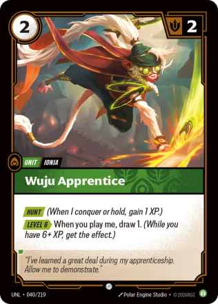 Wuju Apprentice - Unleashed (UNL) Armchair Generals