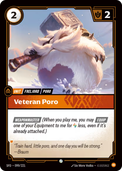 Veteran Poro - Spiritforged (SFD) 099/221 Armchair Generals