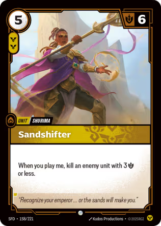 Sandshifter - Spiritforged (SFD) Armchair Generals