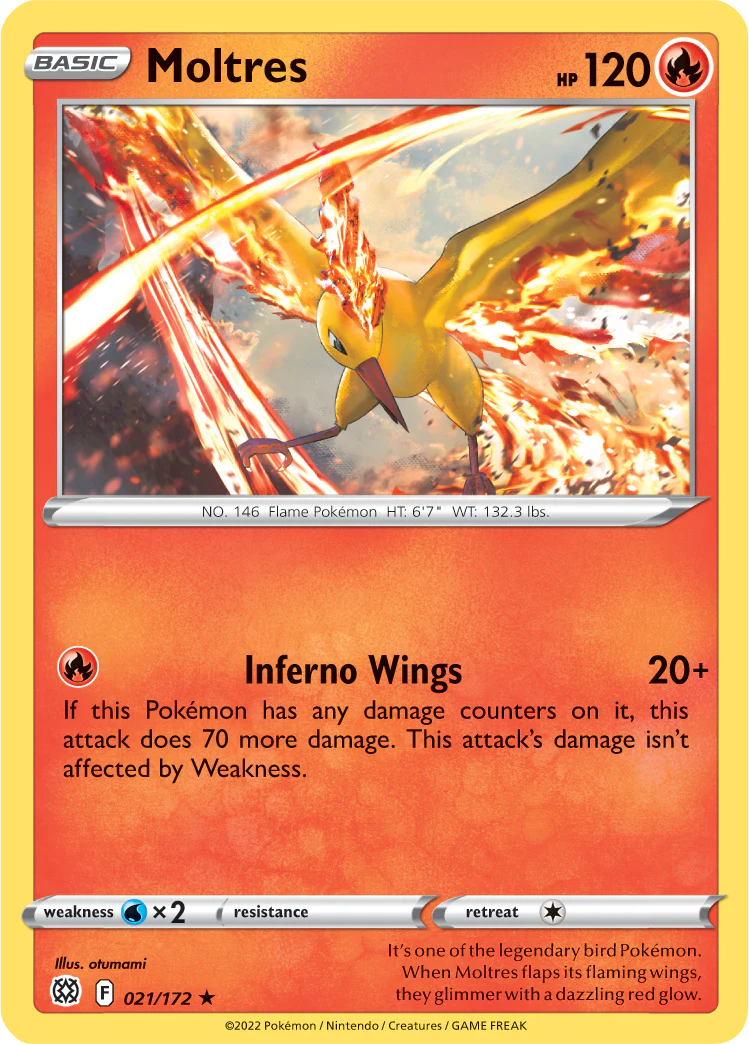 Moltres (021/172) [Sword & Shield: Brilliant Stars] Pokemon