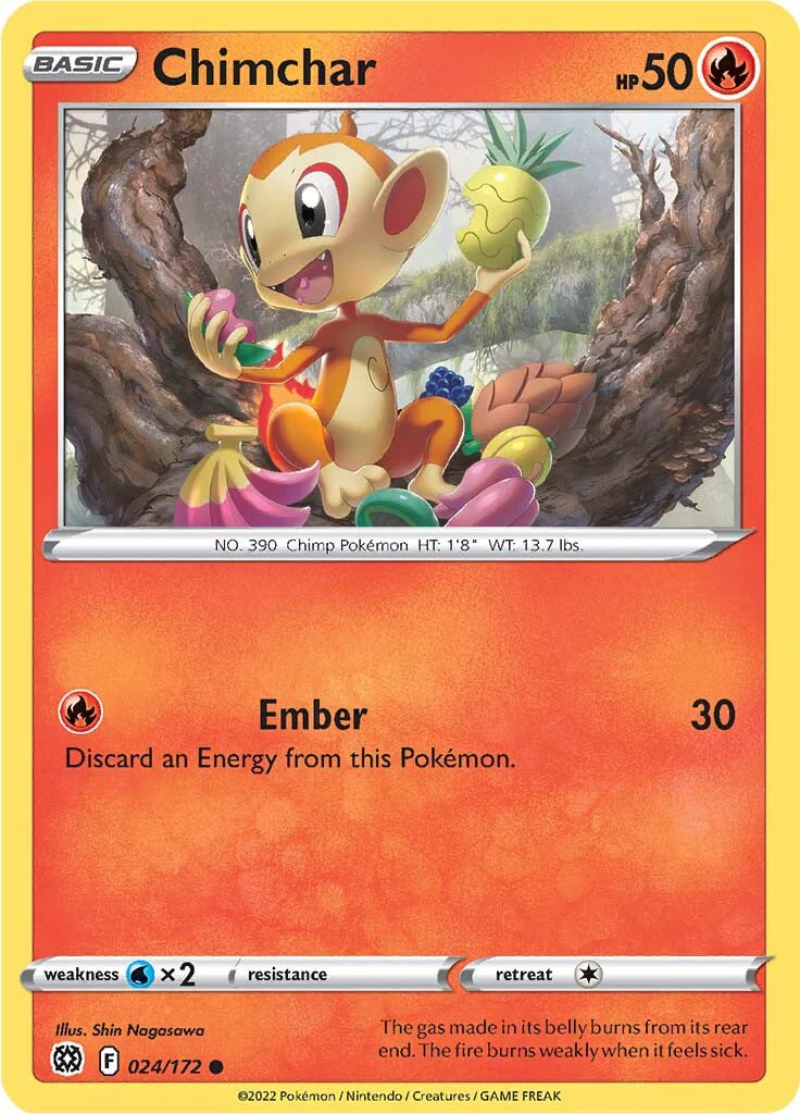 Chimchar (024/172) [Sword & Shield: Brilliant Stars] Pokemon