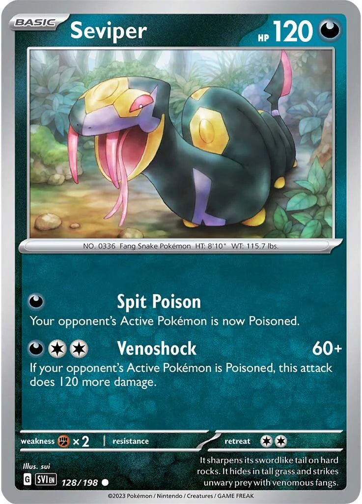 Seviper (128/198) [Scarlet & Violet: Base Set] Pokemon