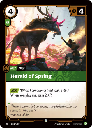 Herald of Spring - Unleashed (UNL) Armchair Generals