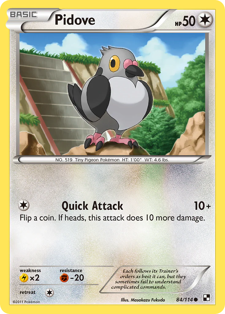 Pidove (84/114) [Black & White: Base Set] Pokemon