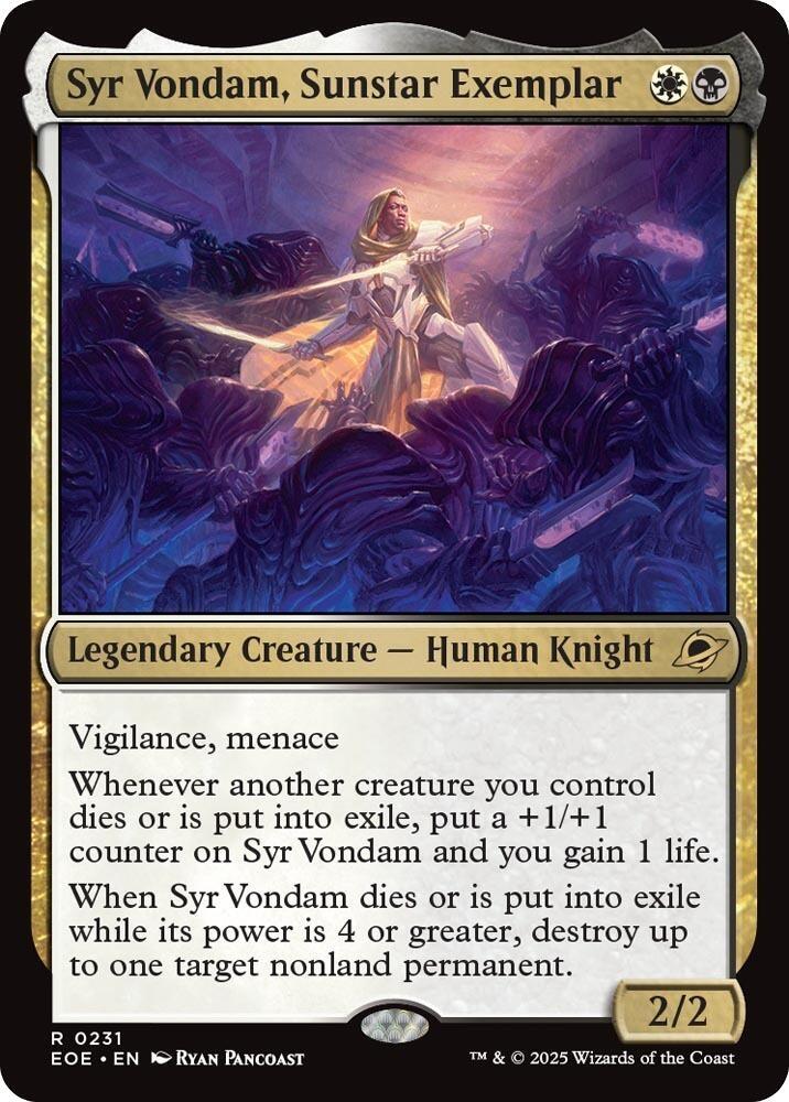 Syr Vondam, Sunstar Exemplar - Edge of Eternities (EOE) Magic The Gathering