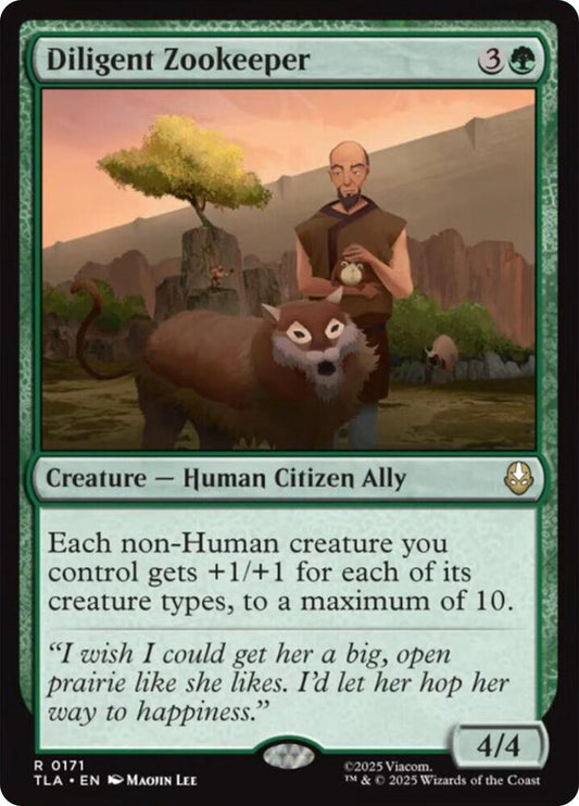 Diligent Zookeeper - Avatar: The Last Airbender (TLA) FOIL Magic The Gathering