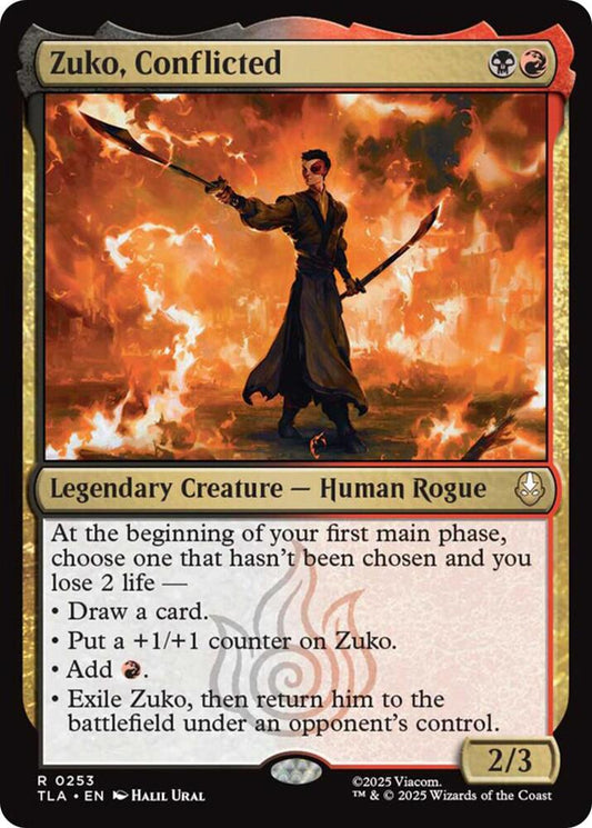 Zuko, Conflicted - Avatar: The Last Airbender (TLA) Magic The Gathering
