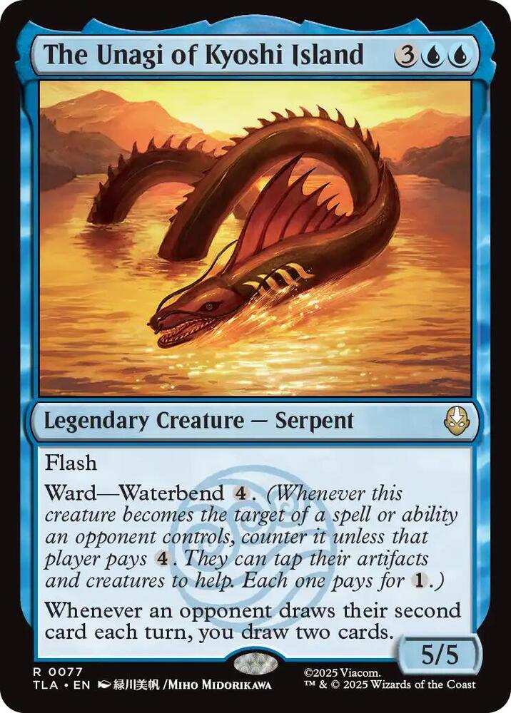 The Unagi of Kyoshi Island - Avatar: The Last Airbender (TLA) FOIL Magic The Gathering