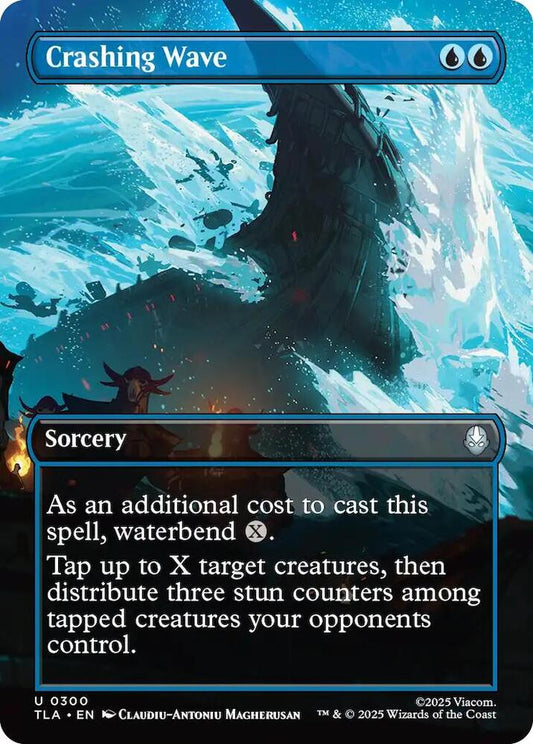 Crashing Wave (Borderless) - Avatar: The Last Airbender (TLA) Magic The Gathering