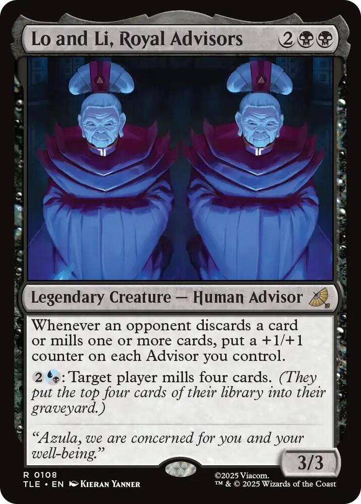 Lo and Li, Royal Advisors - Avatar: The Last Airbender: Eternal-Legal FOIL Magic The Gathering