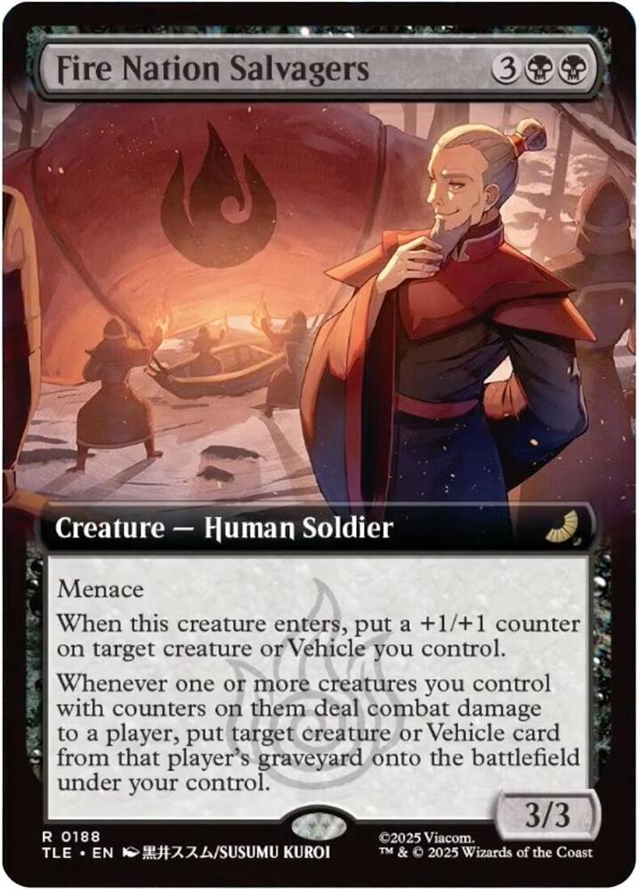 Fire Nation Salvagers (Extended Art) - Avatar: The Last Airbender: Eternal-Legal (TLE) FOIL Magic The Gathering