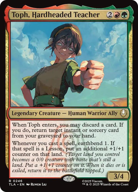 Toph, Hardheaded Teacher - Avatar: The Last Airbender (TLA) FOIL Magic The Gathering