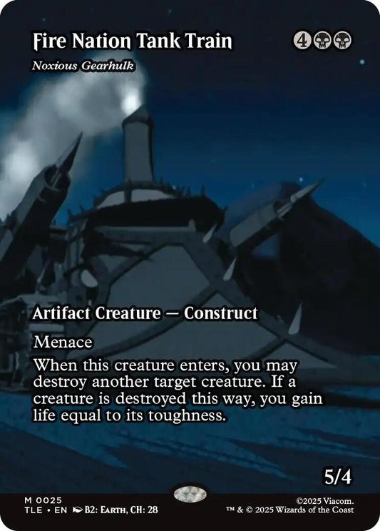 Fire Nation Tank Train - Noxious Gearhulk (Borderless) - Avatar: The Last Airbender: Eternal-Legal (TLE) Magic The Gathering