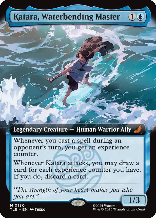 Katara, Waterbending Master (Extended Art) - Avatar: The Last Airbender: Eternal-Legal (TLE) Magic The Gathering
