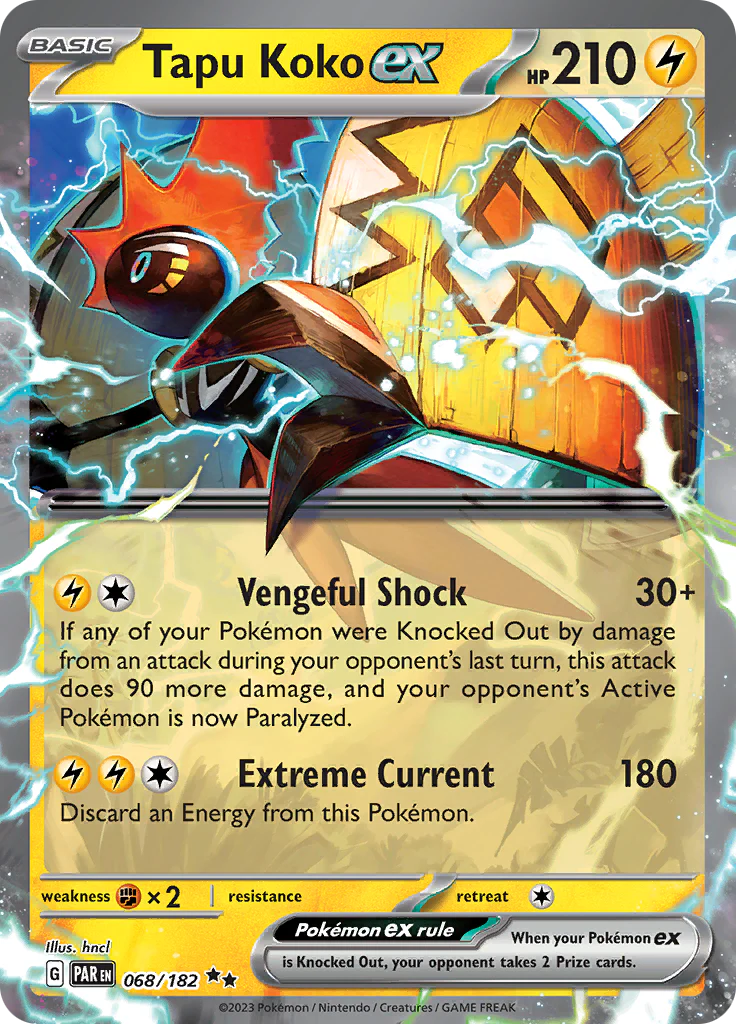 Tapu Koko ex (068/182) [Scarlet & Violet: Paradox Rift] Pokemon