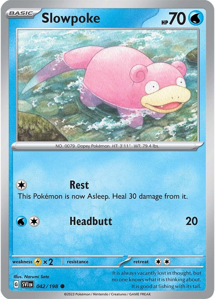 Slowpoke (042/198) [Scarlet & Violet: Base Set] Pokemon