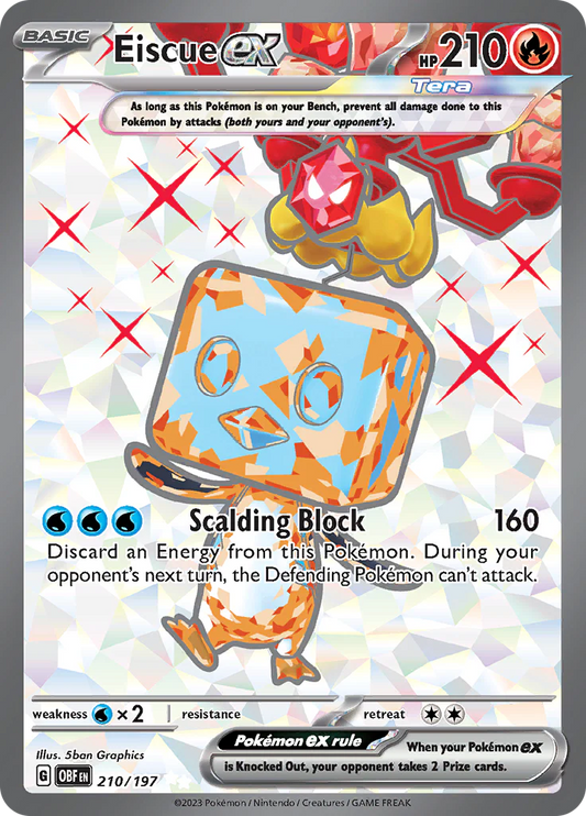 Eiscue ex (210/197) [Scarlet & Violet: Obsidian Flames] Pokemon