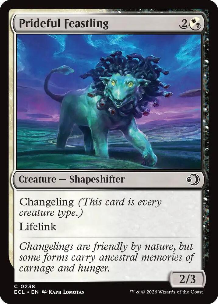 ECL - Lorwyn Eclipsed MTG Card - Prideful Feastling (FOIL) Magic The Gathering