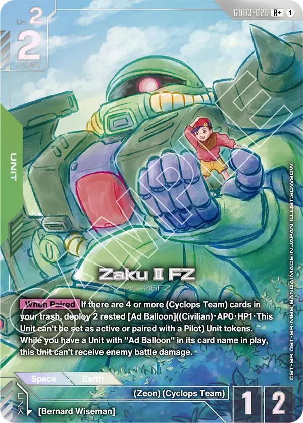 Zaku II FZ (R+) - Steel Requiem (GD03) Armchair Generals