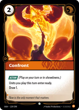 Confront - Origins (OGN) Armchair Generals