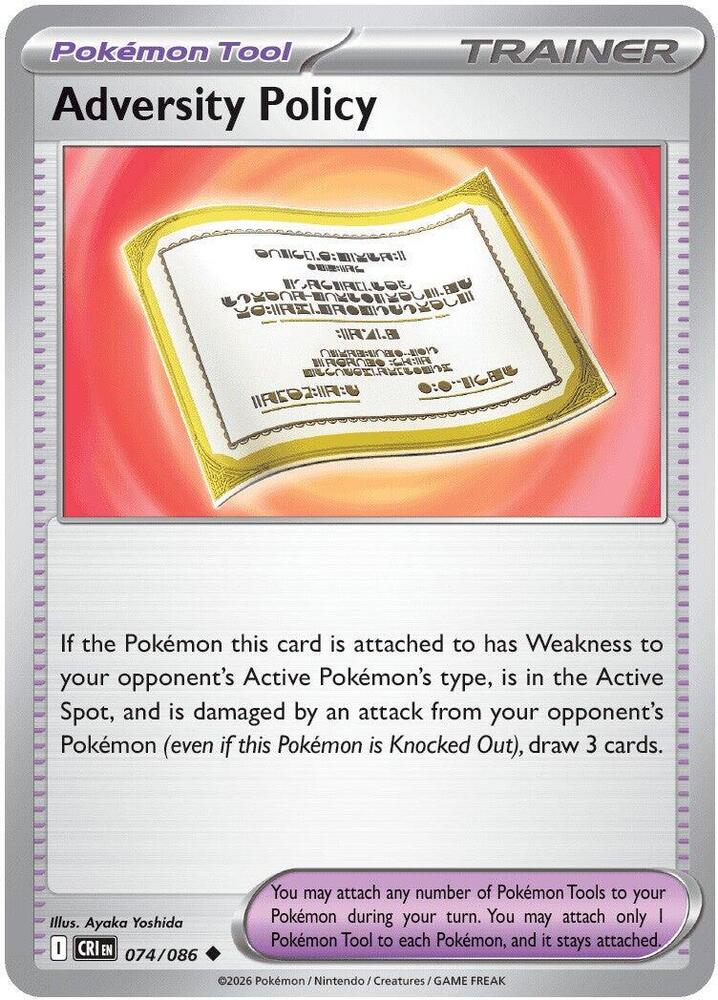 Adversity Policy - ME04: Chaos Rising (CRI) Pokemon
