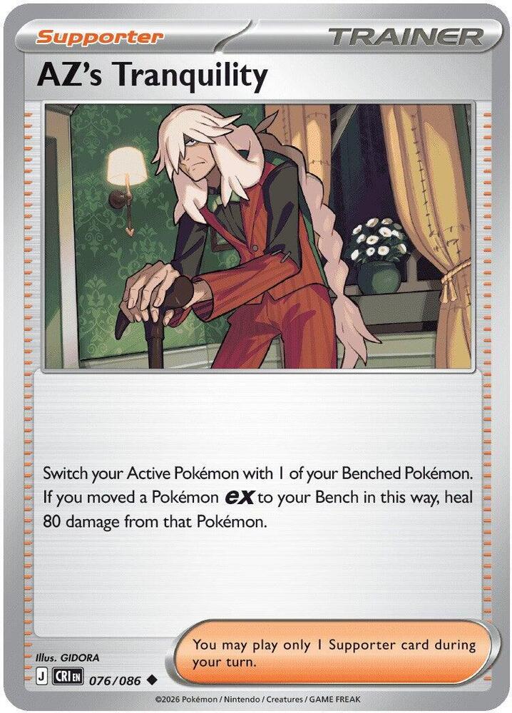 AZ's Tranquility - 076/086 - ME04: Chaos Rising (CRI) Pokemon