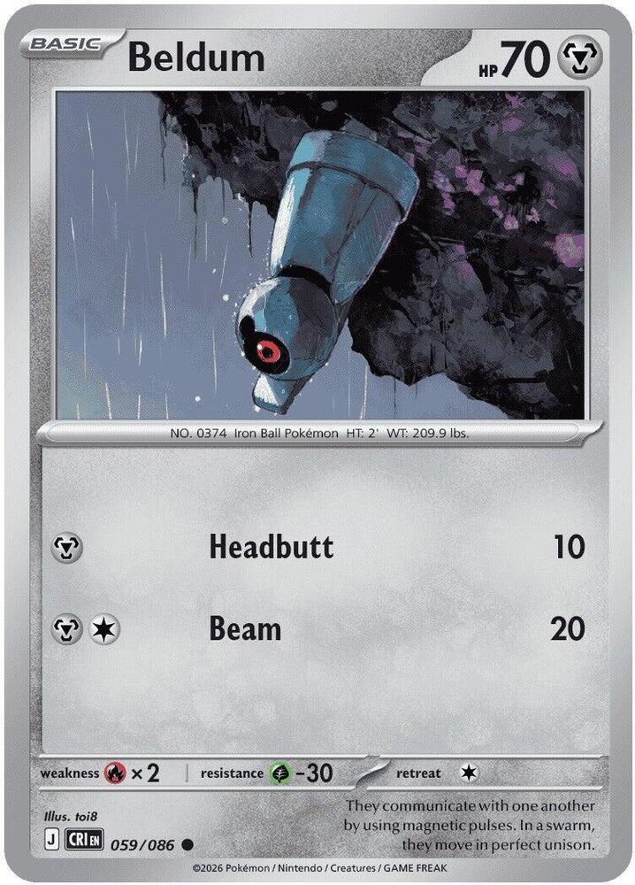 Beldum - ME04: Chaos Rising (CRI) Magic The Gathering