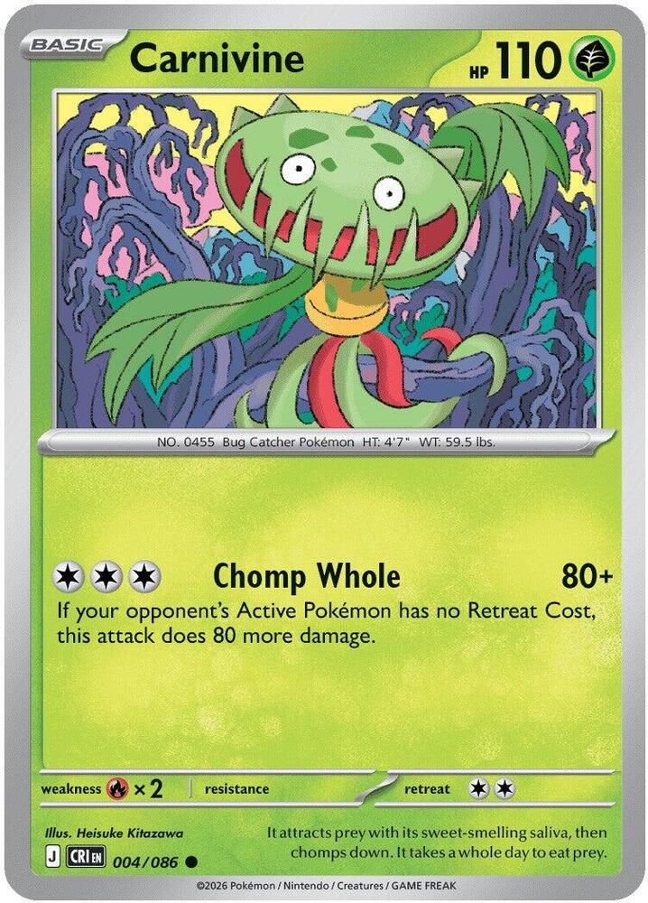 Carnivine - ME04: Chaos Rising (CRI) Magic The Gathering