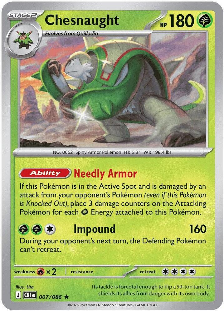 Chesnaught - ME04: Chaos Rising (CRI) Magic The Gathering