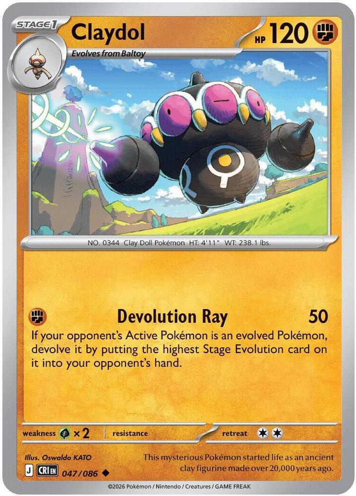 Claydol - 047/086 - ME04: Chaos Rising (CRI) Magic The Gathering