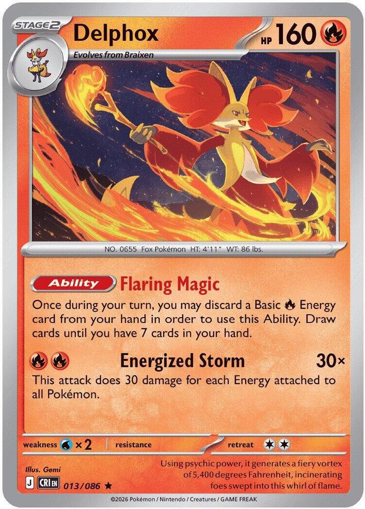 Delphox - ME04: Chaos Rising (CRI) Pokemon