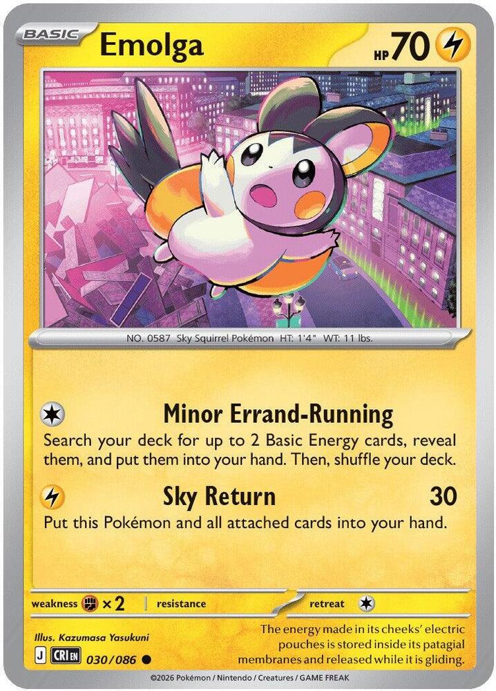 Emolga - ME04: Chaos Rising (CRI) Magic The Gathering