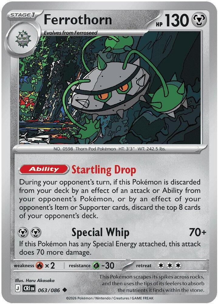 Ferrothorn - ME04: Chaos Rising (CRI) Magic The Gathering