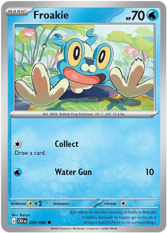 Froakie - 020/086 - ME04: Chaos Rising (CRI) Magic The Gathering