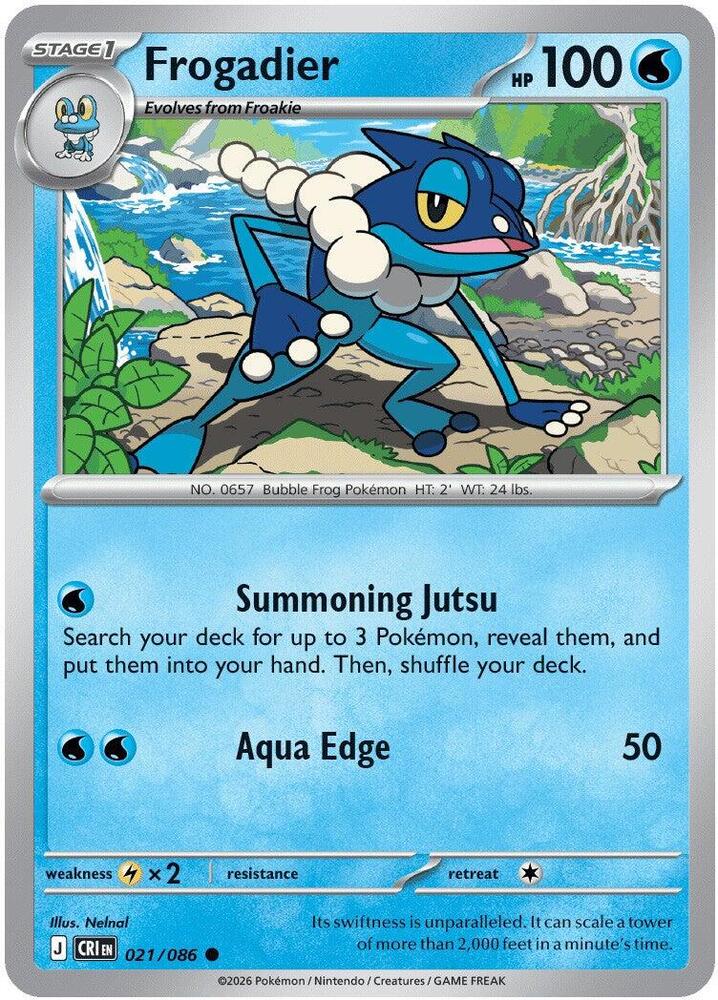 Frogadier - 021/086 - ME04: Chaos Rising (CRI) Magic The Gathering