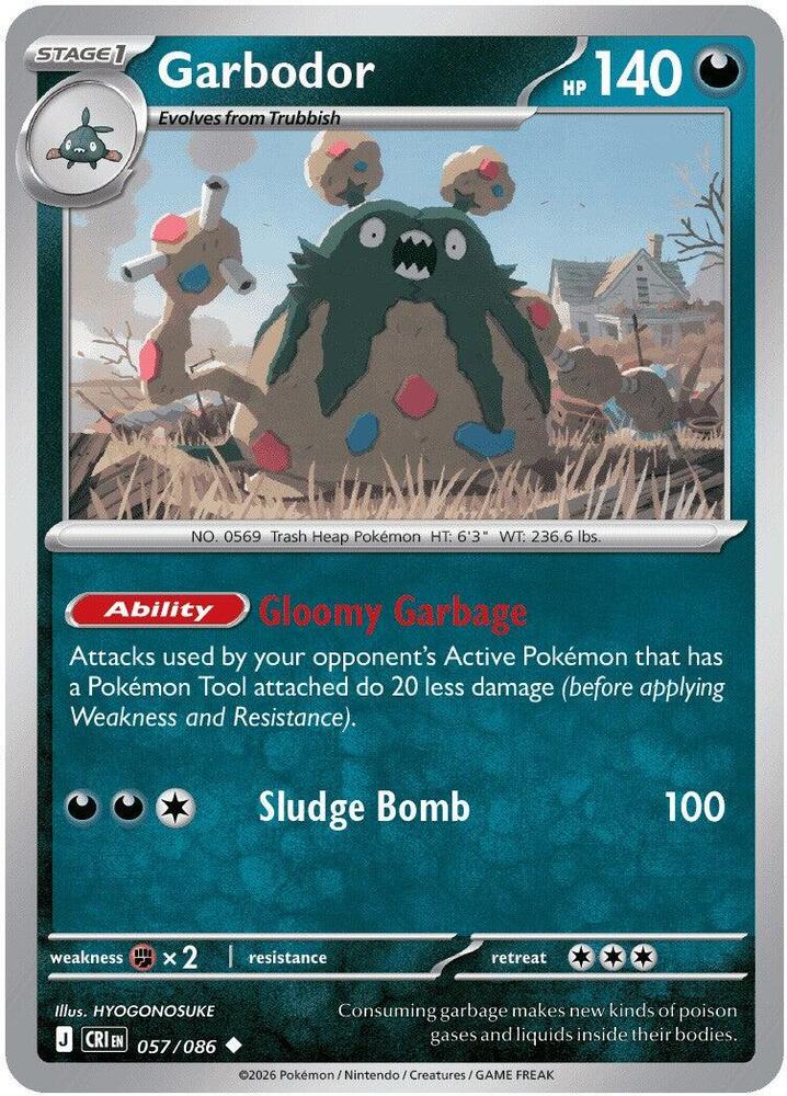 Garbodor - ME04: Chaos Rising (CRI) Pokemon