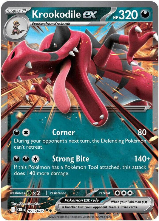 Krookodile ex - ME04: Chaos Rising (CRI) Pokemon