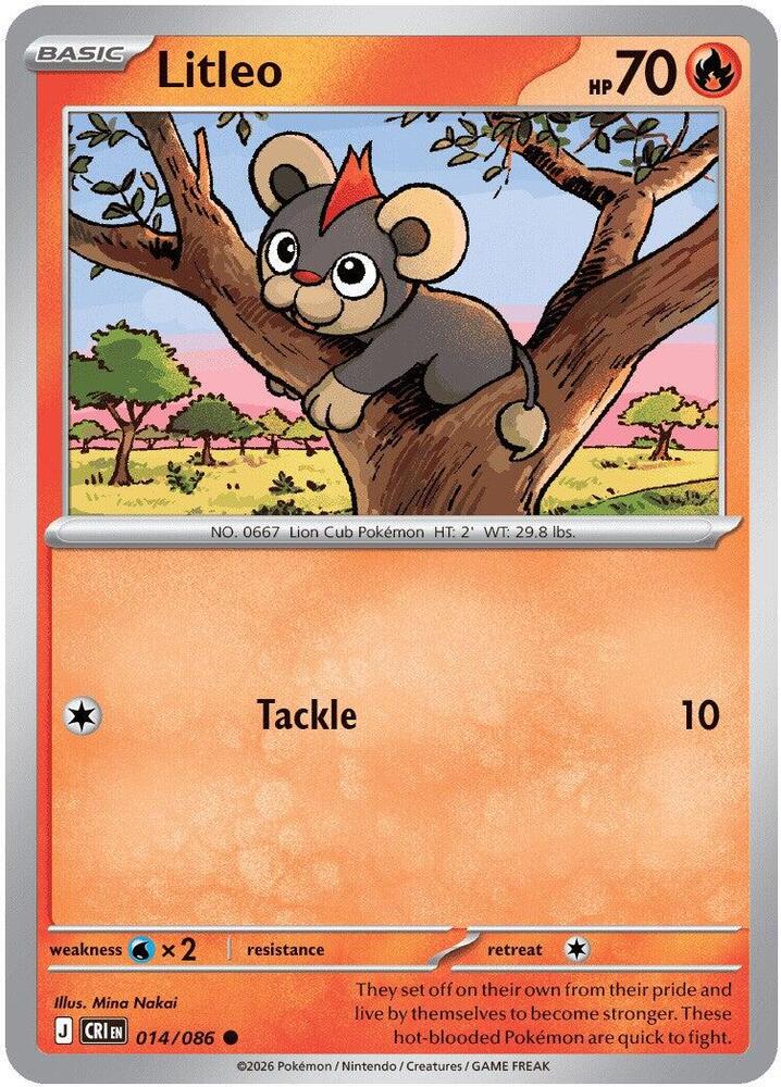Litleo - ME04: Chaos Rising (CRI) Pokemon