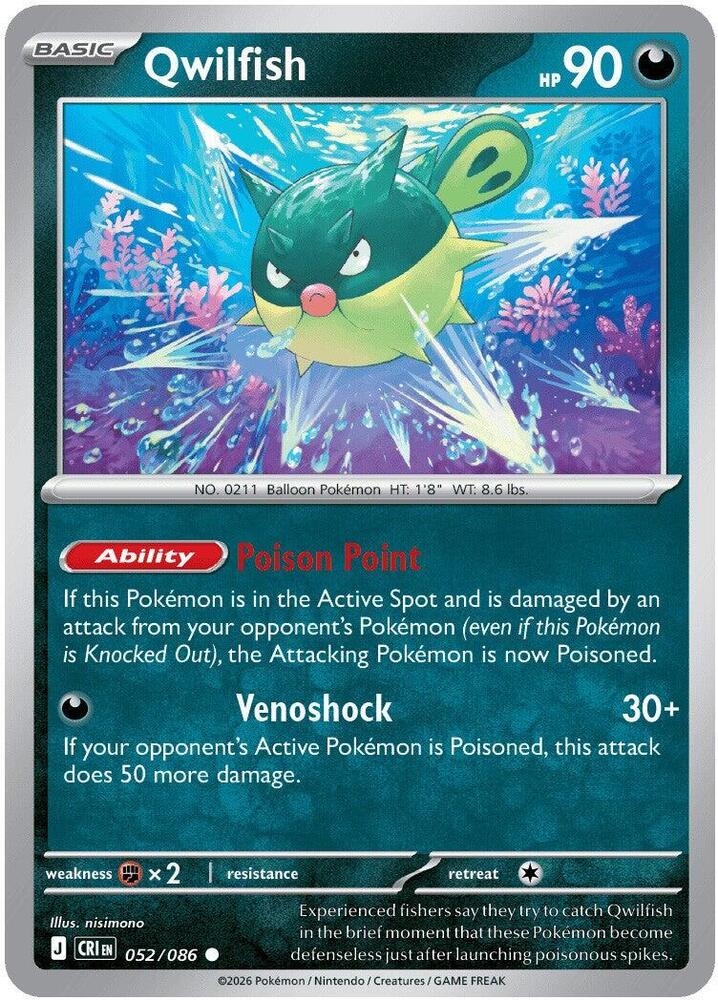 Qwilfish - ME04: Chaos Rising (CRI) Pokemon
