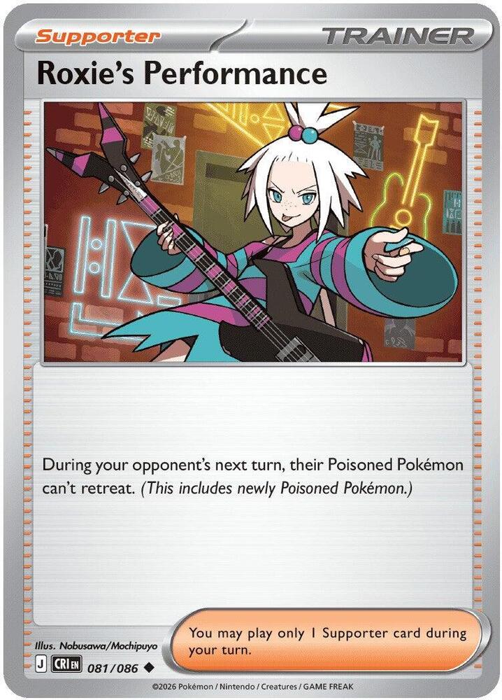 Roxie's Performance - 081/086 - ME04: Chaos Rising (CRI) Pokemon