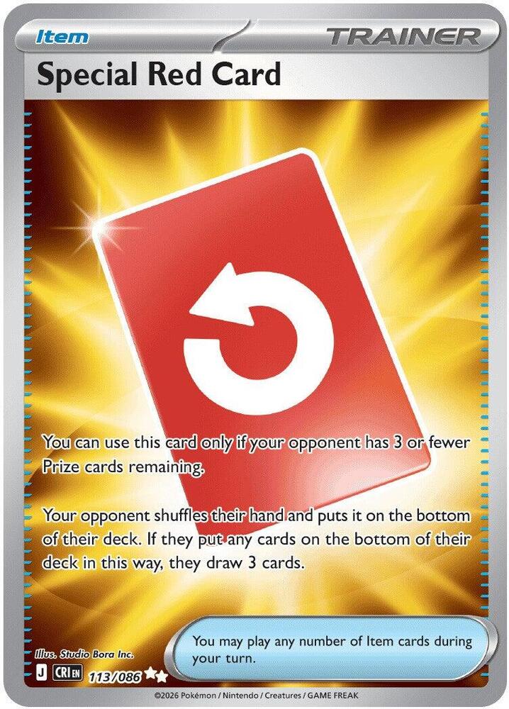 Special Red Card - 113/086 - ME04: Chaos Rising (CRI) Pokemon