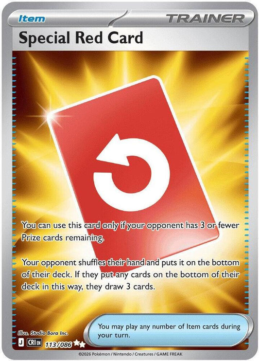 Special Red Card - 113/086 - ME04: Chaos Rising (CRI) Pokemon