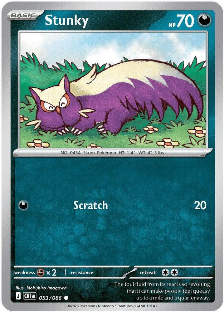 Stunky - ME04: Chaos Rising (CRI) Pokemon