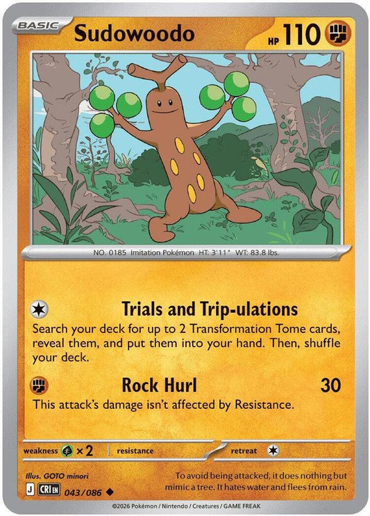 Sudowoodo - ME04: Chaos Rising (CRI) Magic The Gathering