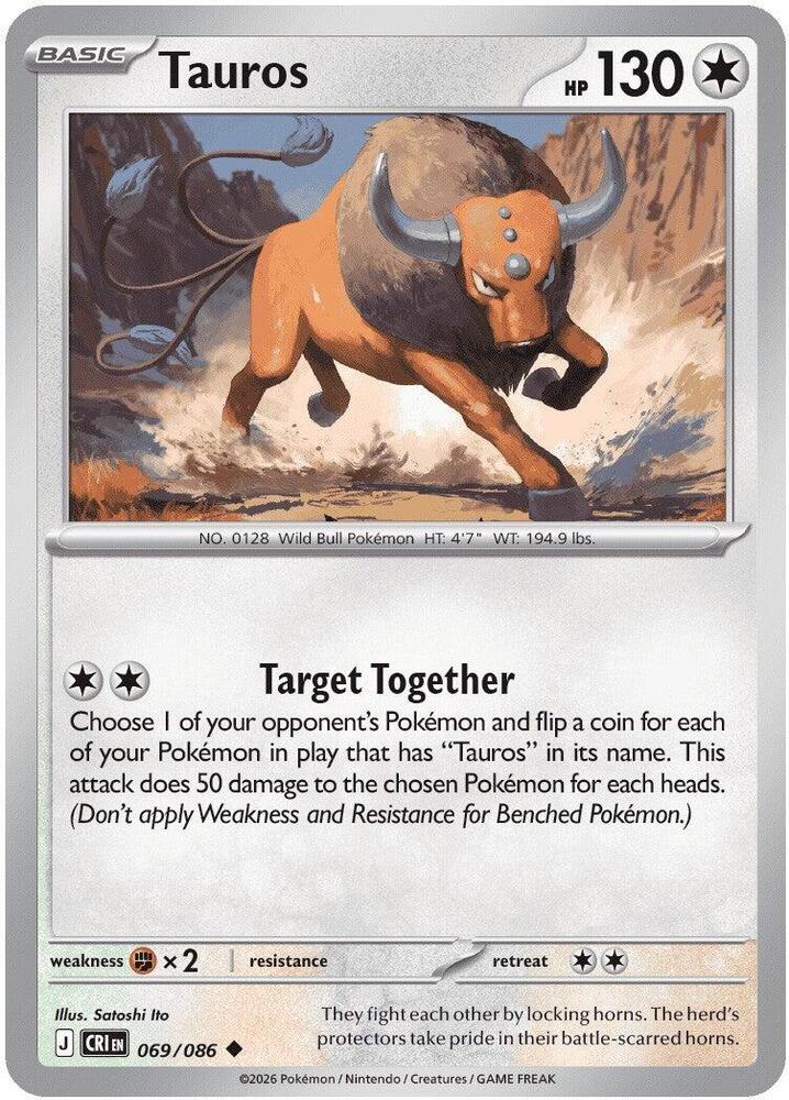Tauros - 069/086 - ME04: Chaos Rising (CRI) Magic The Gathering