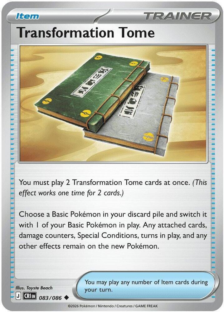 Transformation Tome - ME04: Chaos Rising (CRI) Pokemon